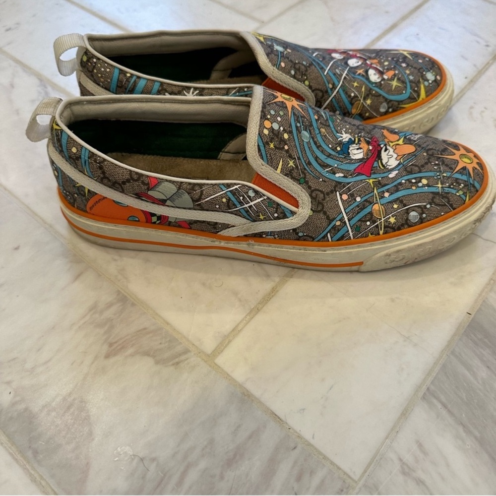 GUCCI X Disney| Tennis 1977 slip on Donald Duck - Picture 5 of 10